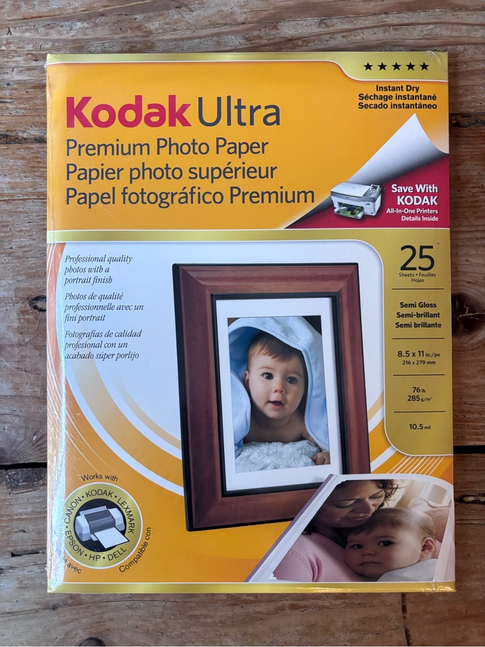 NEW Kodak Ultra Premium 8.5 x 11” Photo Paper Pack of 25